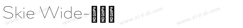 Skie Wide字体转换